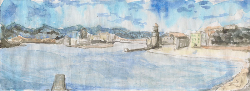 aquarelle collioure nicolas pennarun