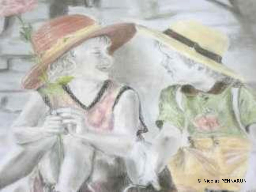 enfants rétro pastel nicolas pennarun